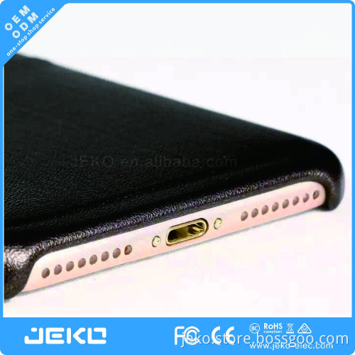 High end leather phone cover with credit card slot for iphone 7 plus